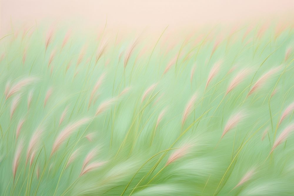 Painting of grass backgrounds plant green.