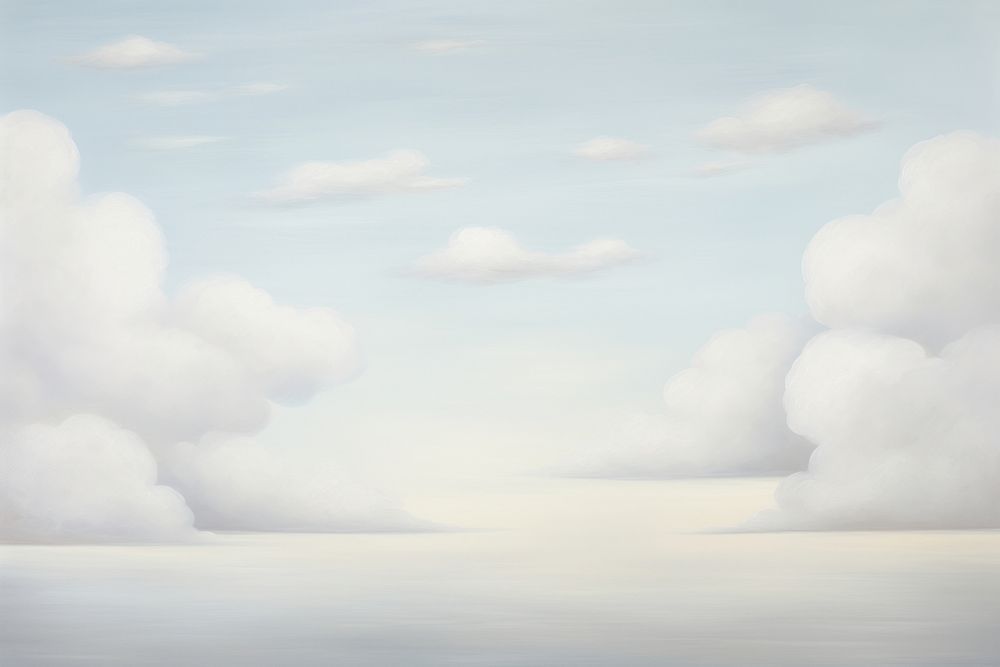 Painting of greyrainy sky backgrounds outdoors horizon.