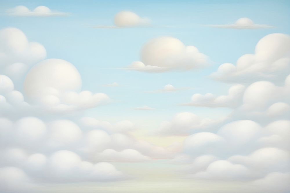 Painting of greyrainy sky backgrounds outdoors nature.