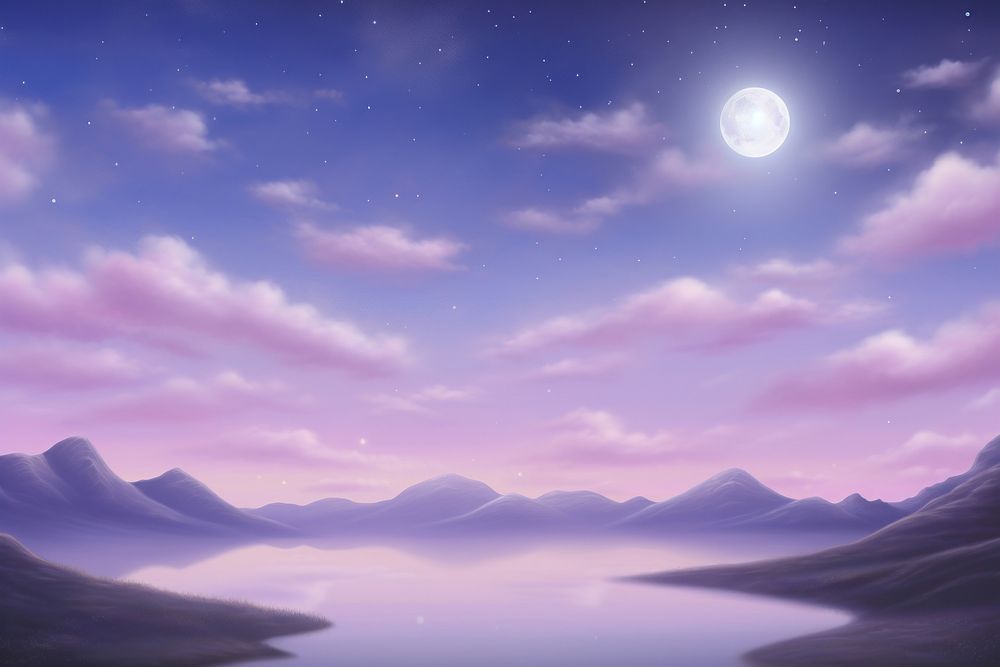 Painting of night sky backgrounds landscape astronomy.