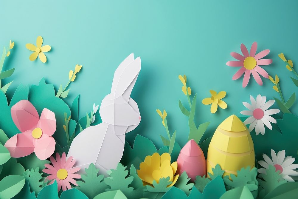Easter paper egg art.