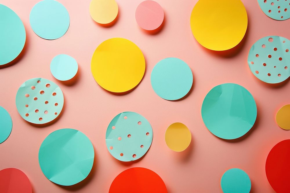 Polka dot backgrounds confetti pattern.