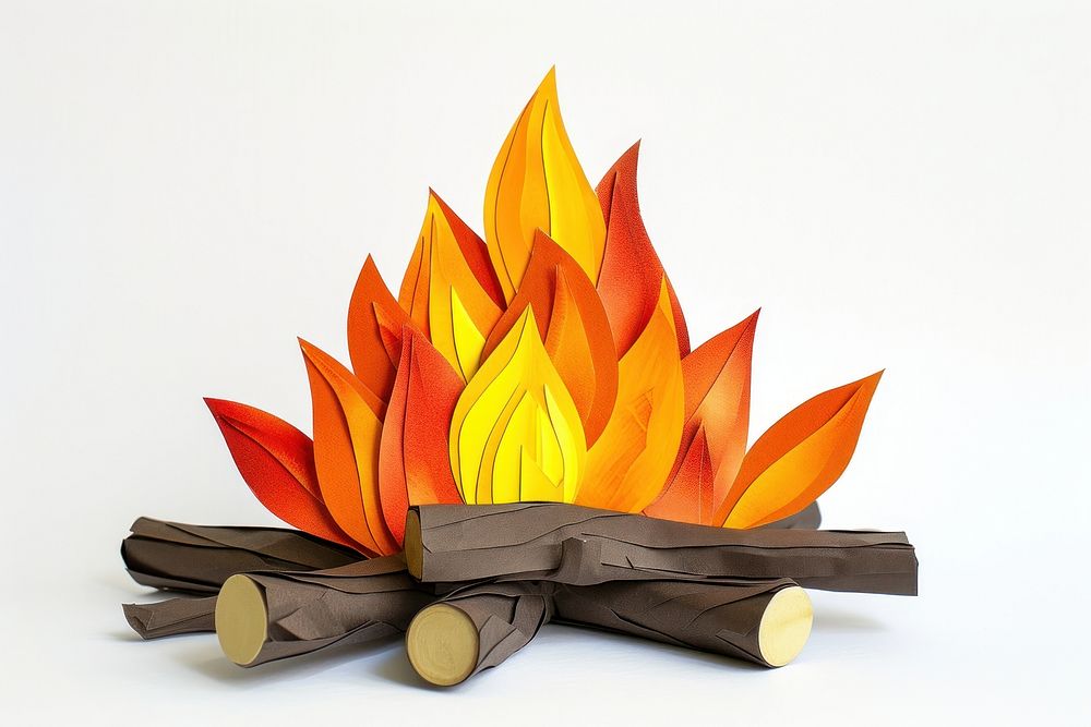 Bonfire craft plant paper.