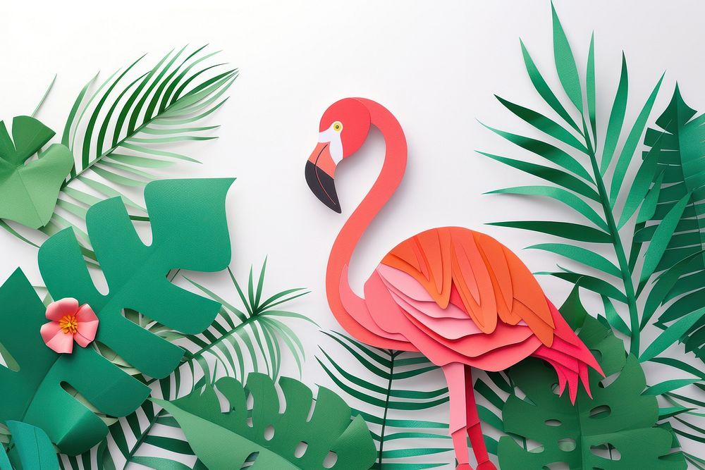 Flamingo bird art creativity.