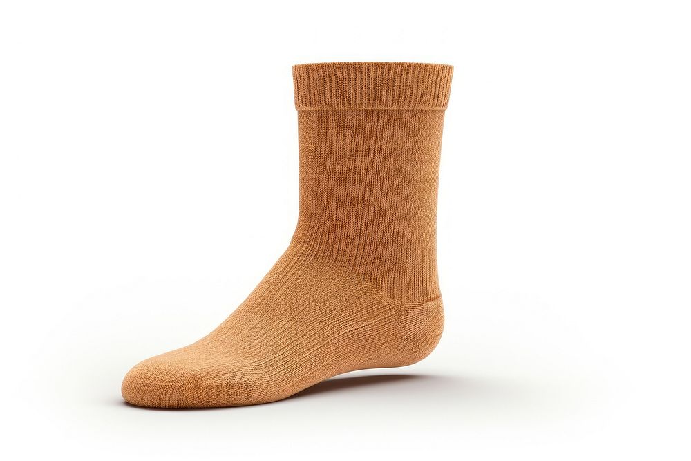 Wool sock white background simplicity clothing.