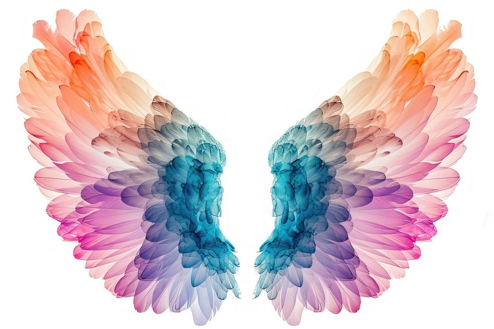 Angel wings pattern petal lightweight.