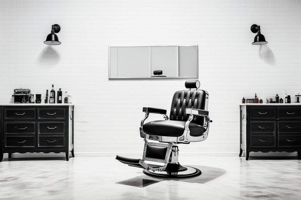 Barber shop barbershop furniture chair.