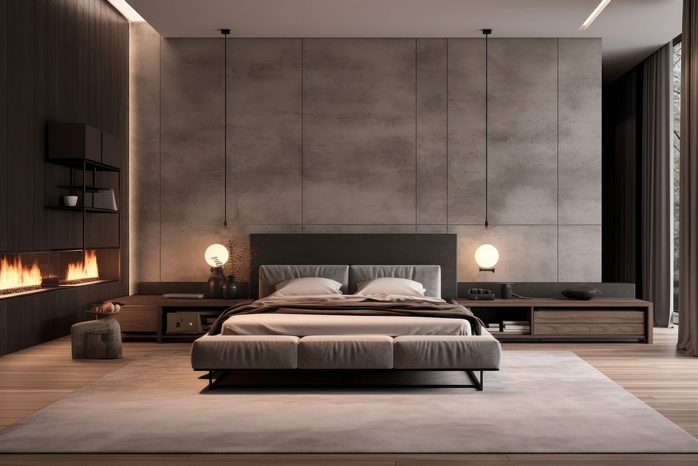 Bedroom interior design furniture architecture comfortable.