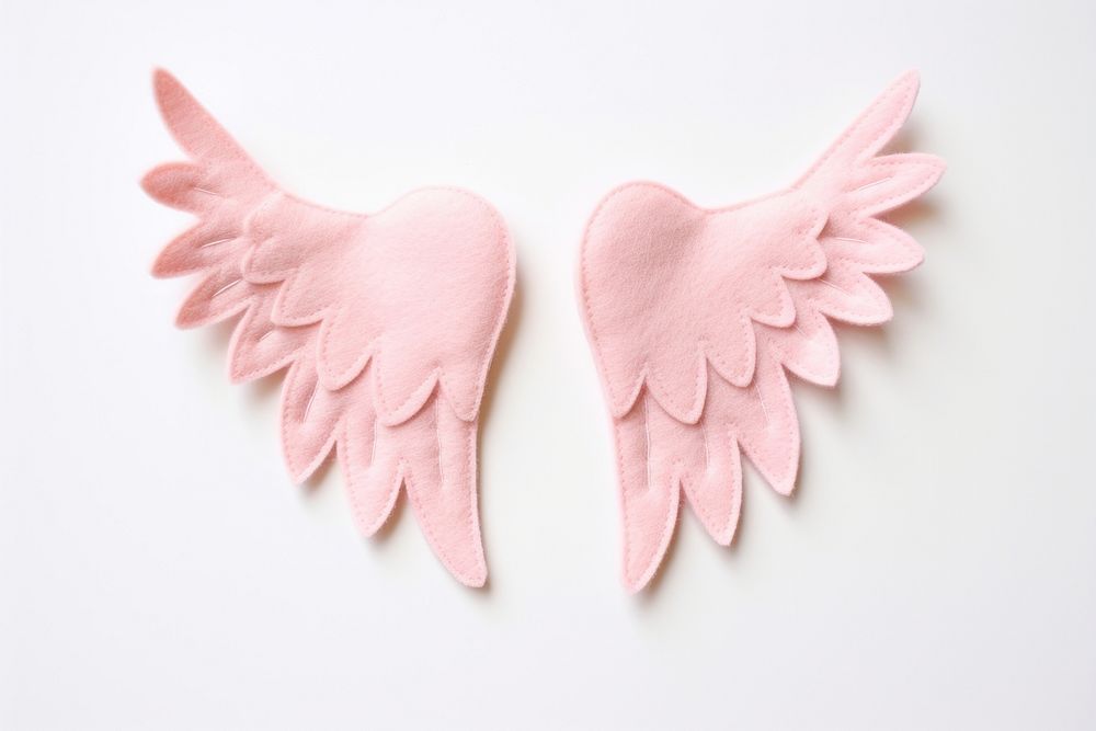 Photo of felt angel wings art celebration creativity.