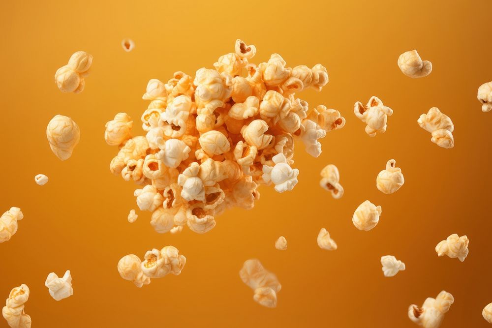 Floating popcorns snack food chandelier.