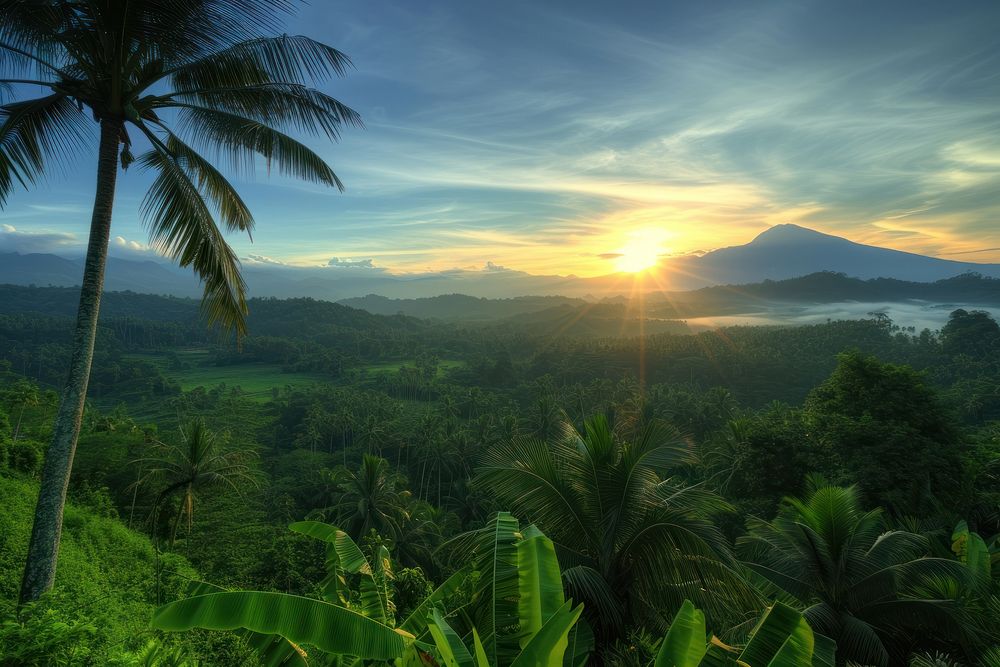 Indonesia landscape outdoors nature.