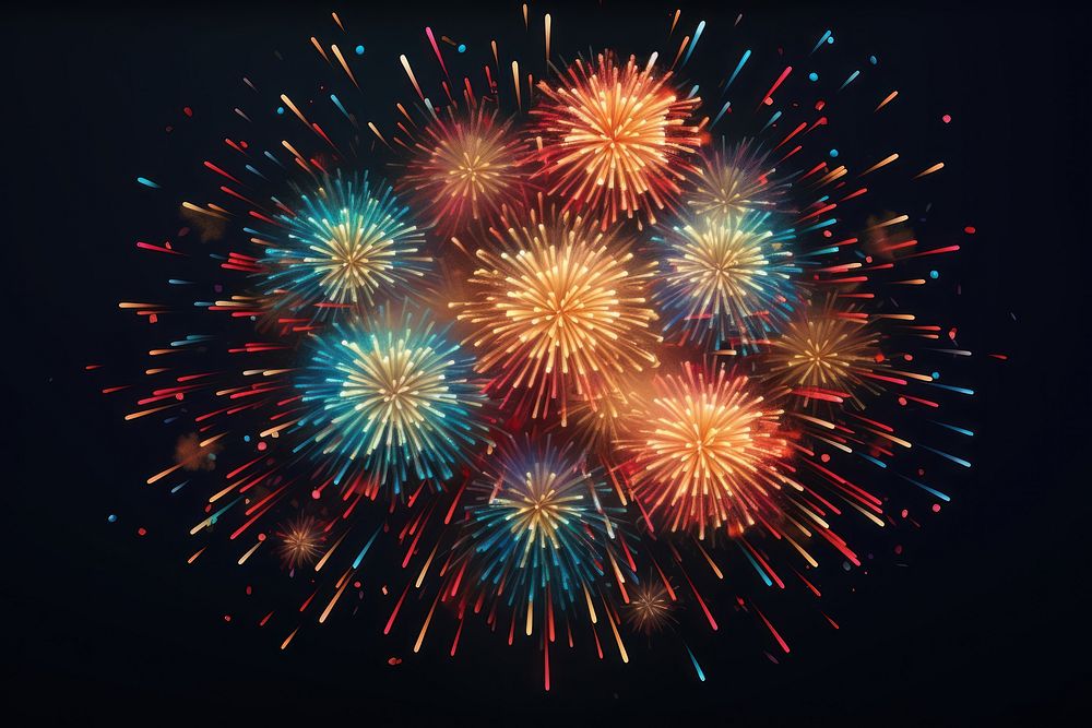Firework fireworks sparks illuminated.