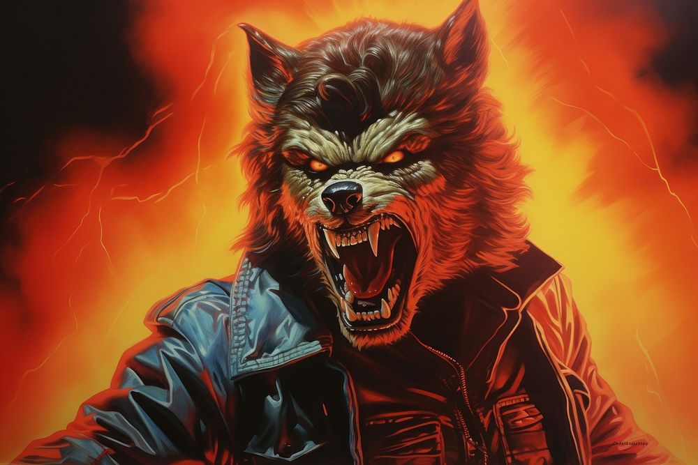 A werewolf jacket representation aggression.