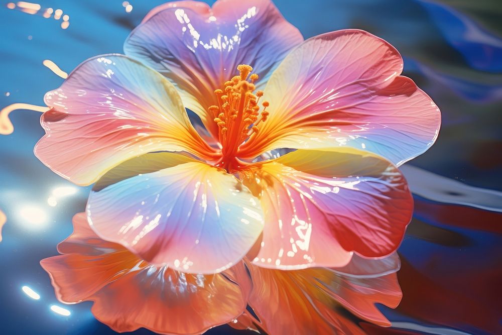 Flower hibiscus petal plant.