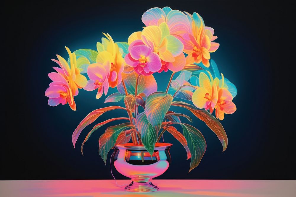 A houseplant art flower light.