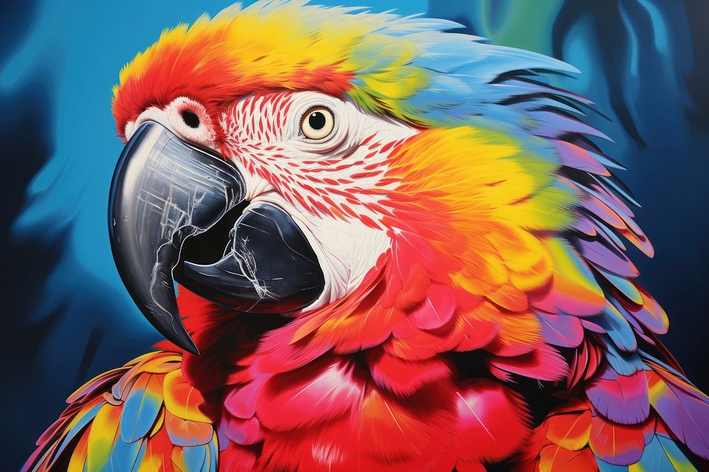 A macaw parrot animal beak bird.