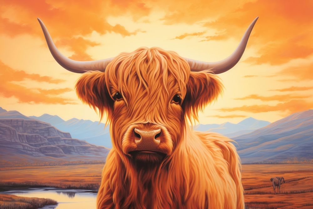 Highland Cow cow livestock mammal.