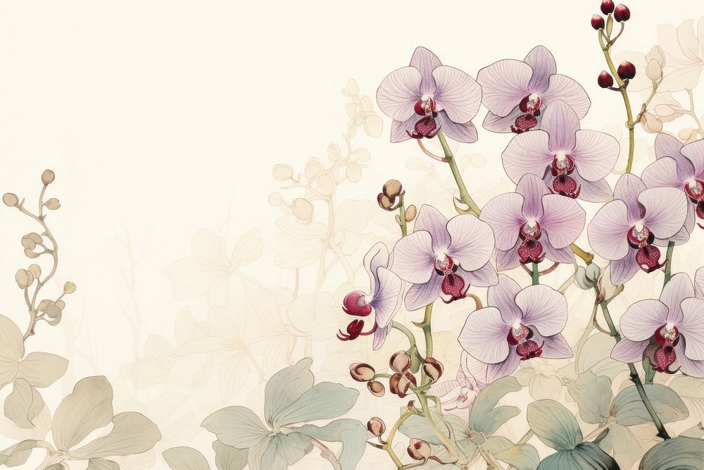 Orchid flower backgrounds blossom.