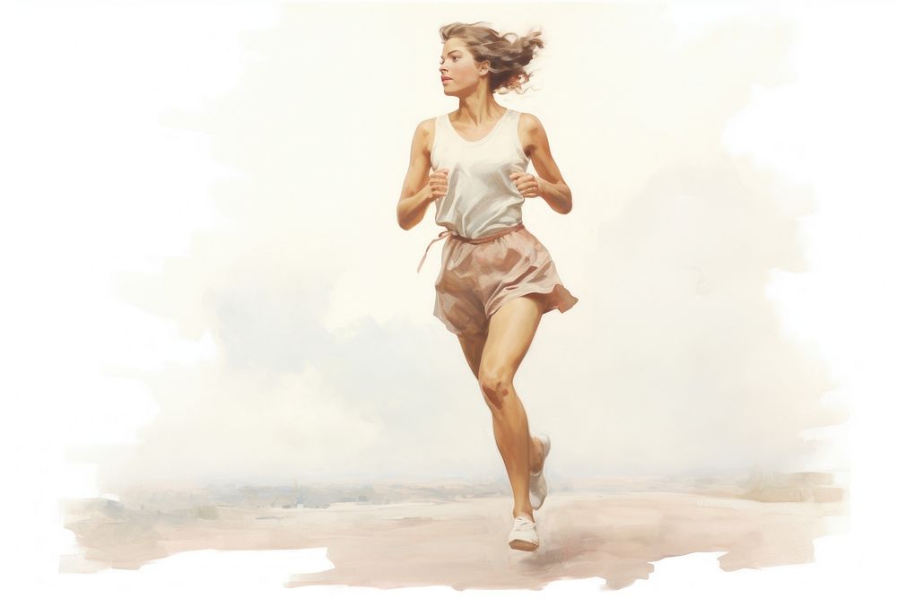 A woman running jogging shorts adult.
