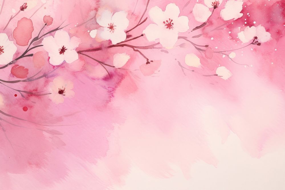 Pink aesthetic background flower backgrounds blossom.