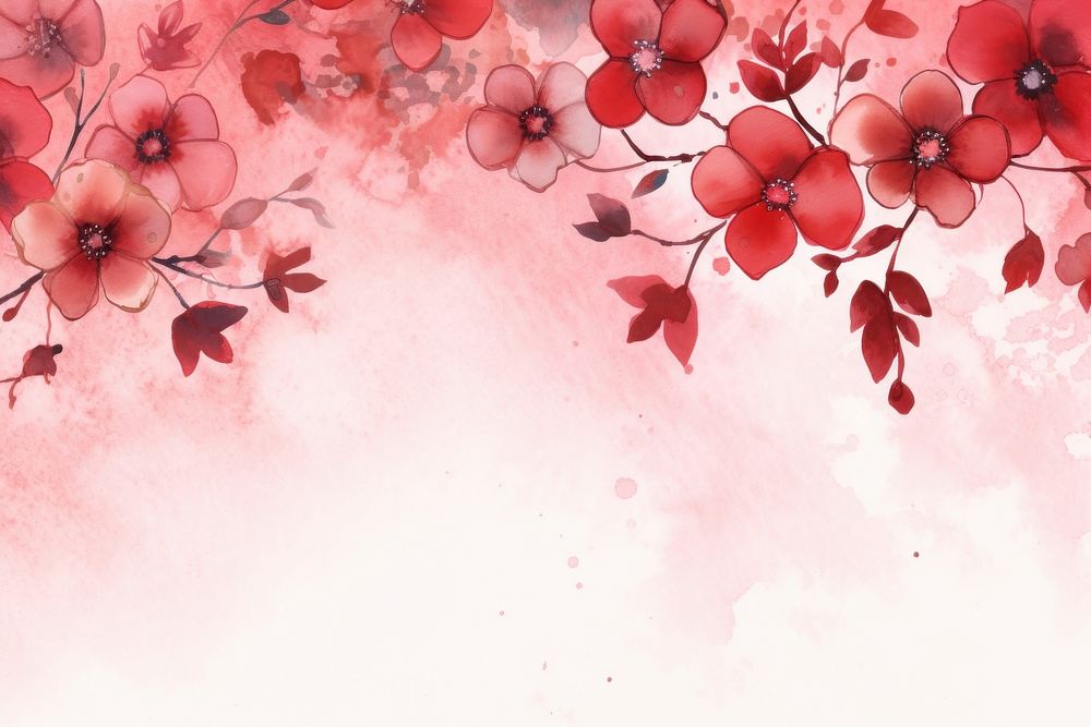 Red aesthetic background flower backgrounds blossom.