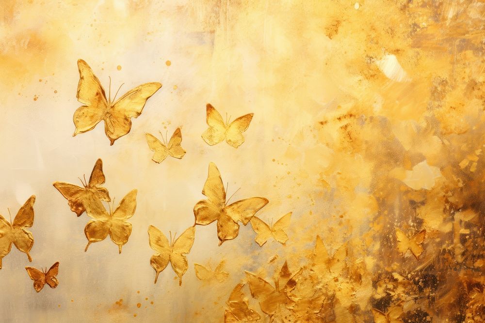 Sparkly gold aesthetic background backgrounds butterfly texture.