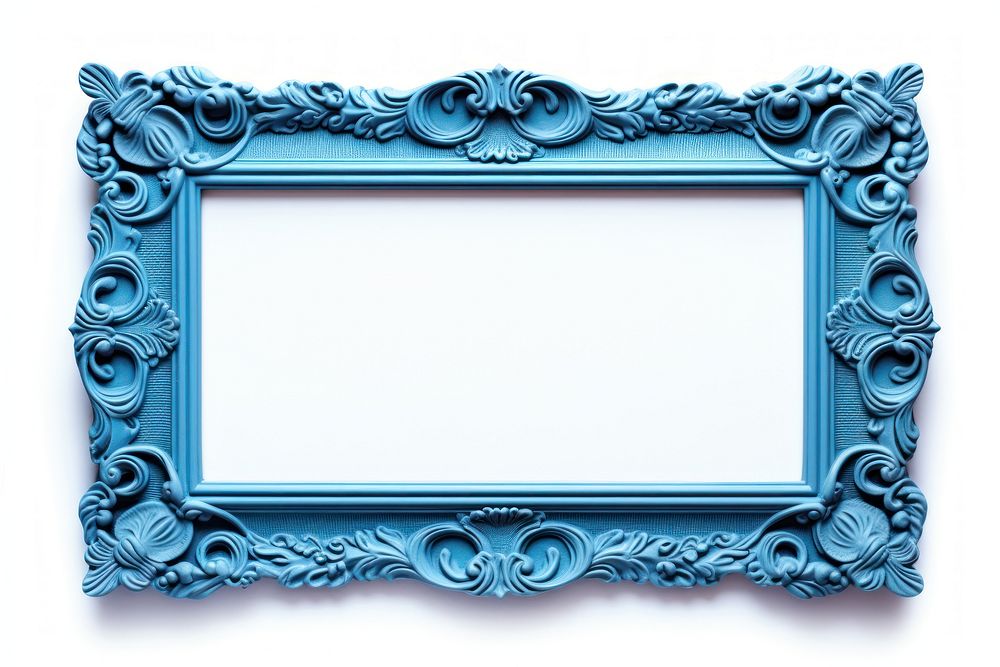 Blue backgrounds turquoise frame.