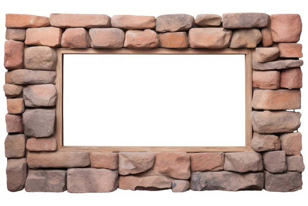 Sandstone architecture frame wall.