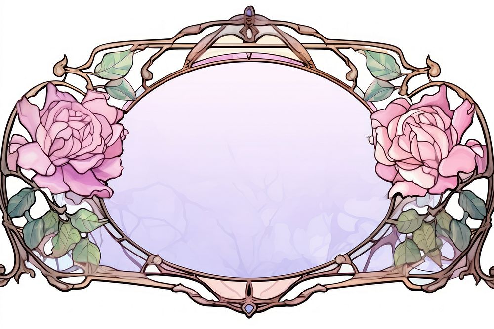 Rose frame flower plant fragility.