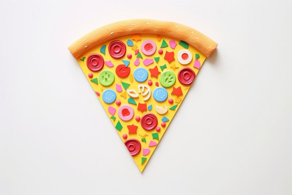 Pizza dessert food art.
