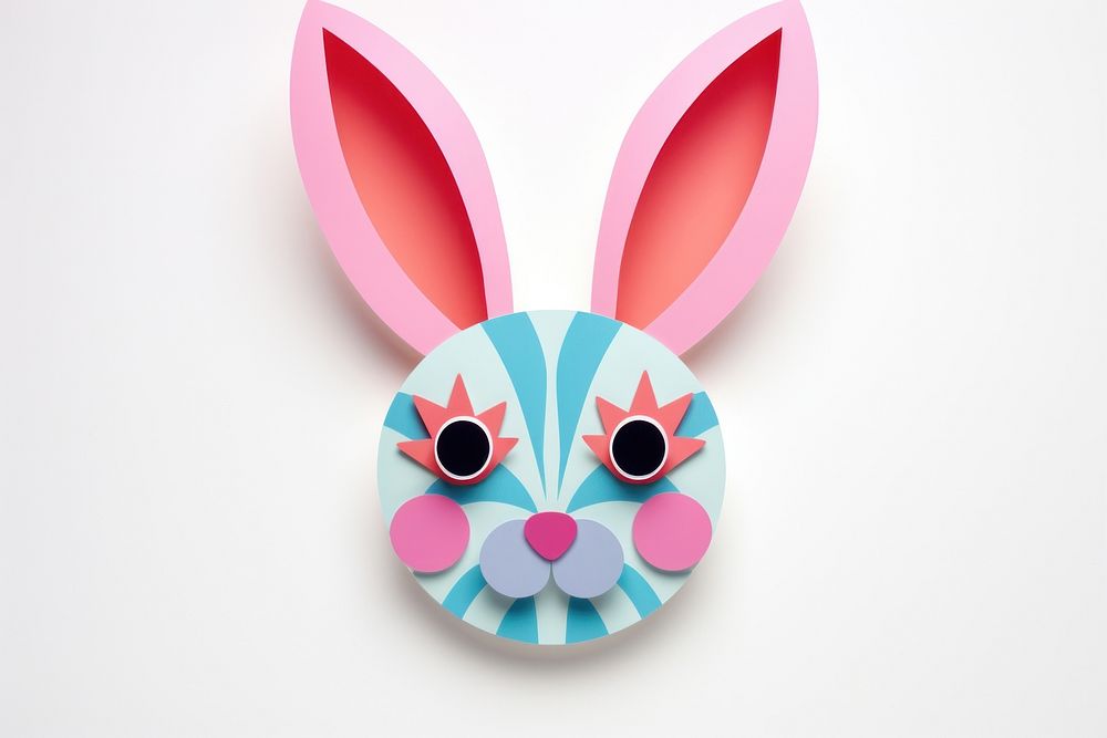 Rabbit art craft paper.