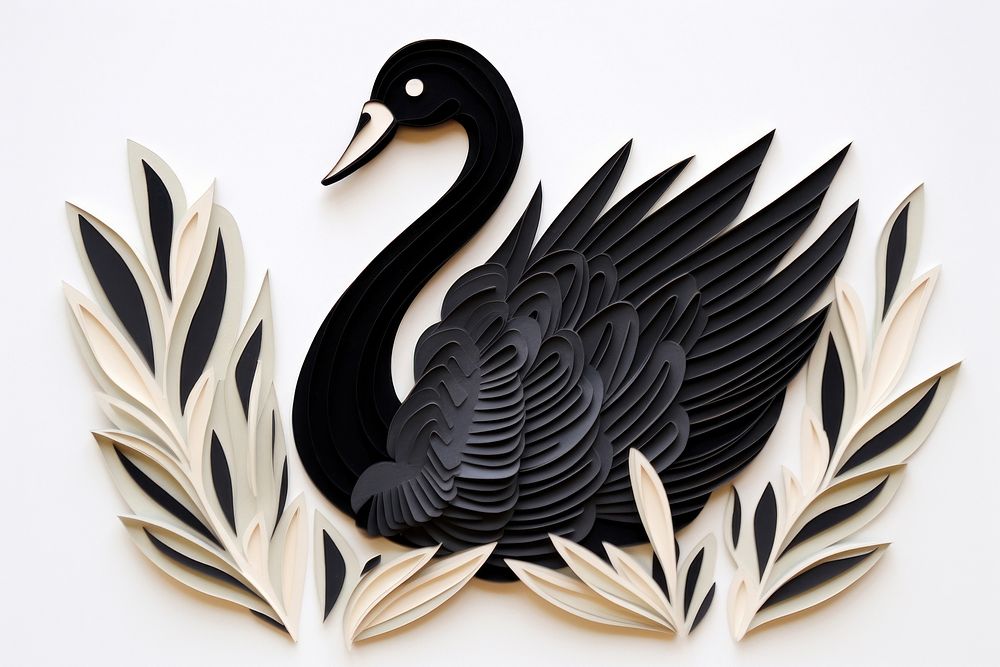 Black swan animal craft bird.