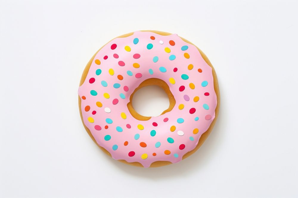 Donut pattern food confectionery sprinkles.