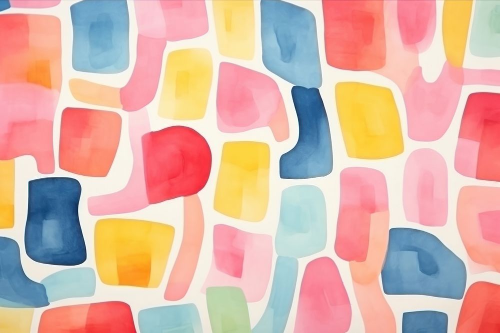 Square pattern backgrounds abstract painting.