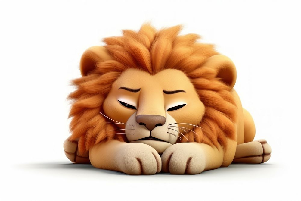 Cartoon mammal animal lion.