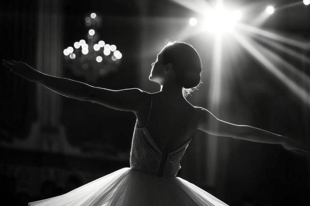 Woman ballet dancing adult bride.