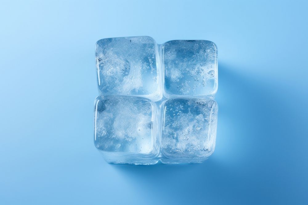 Ice crystal freshness melting.