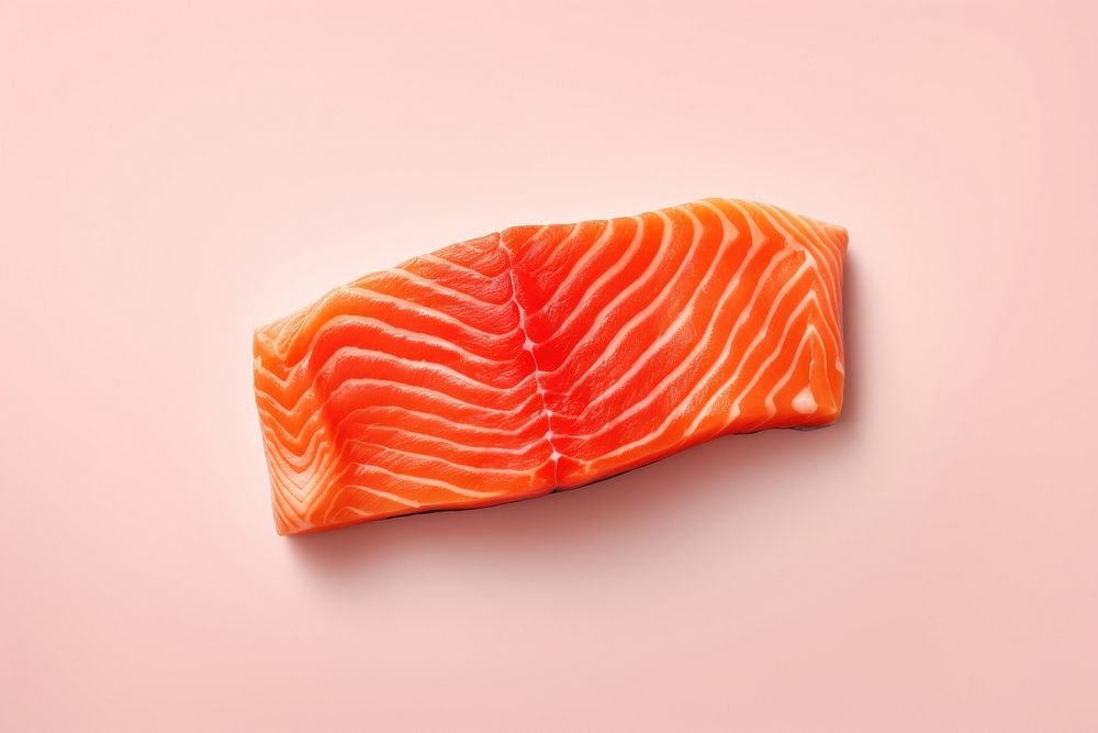Salmon seafood freshness slice.