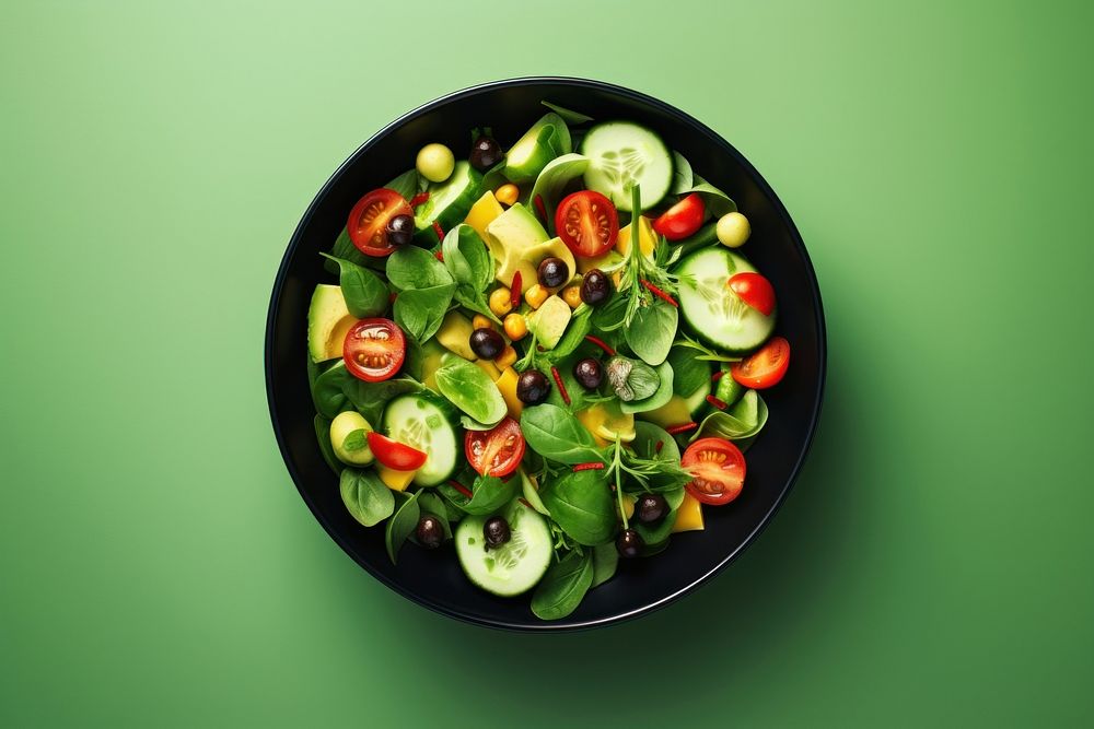 Salad plate food vegetable.