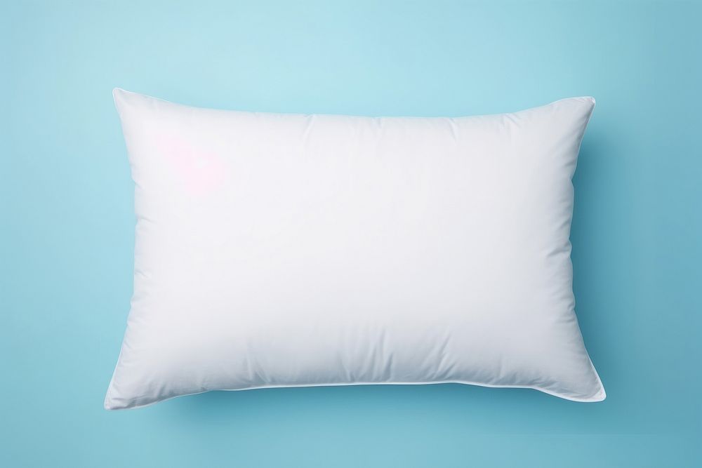 Pillow cushion white textile.
