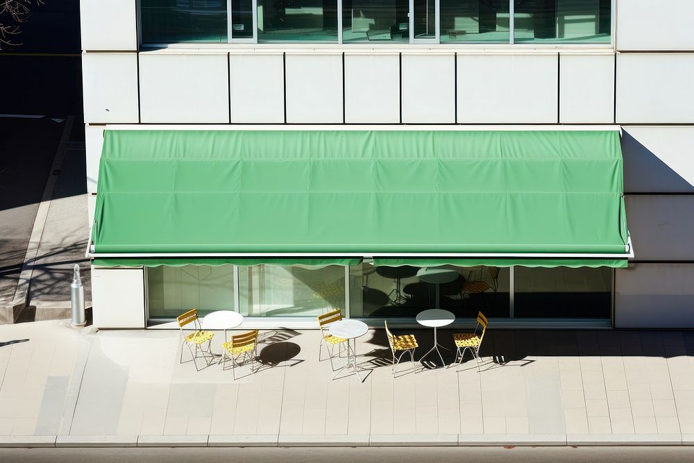 Awning furniture chair green.