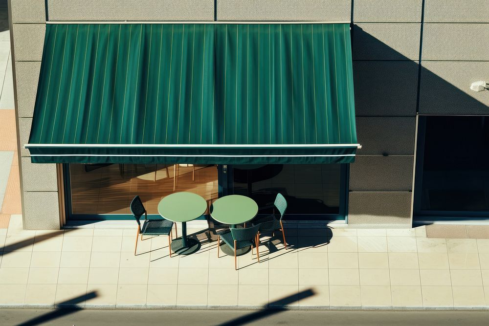 Awning furniture chair green.