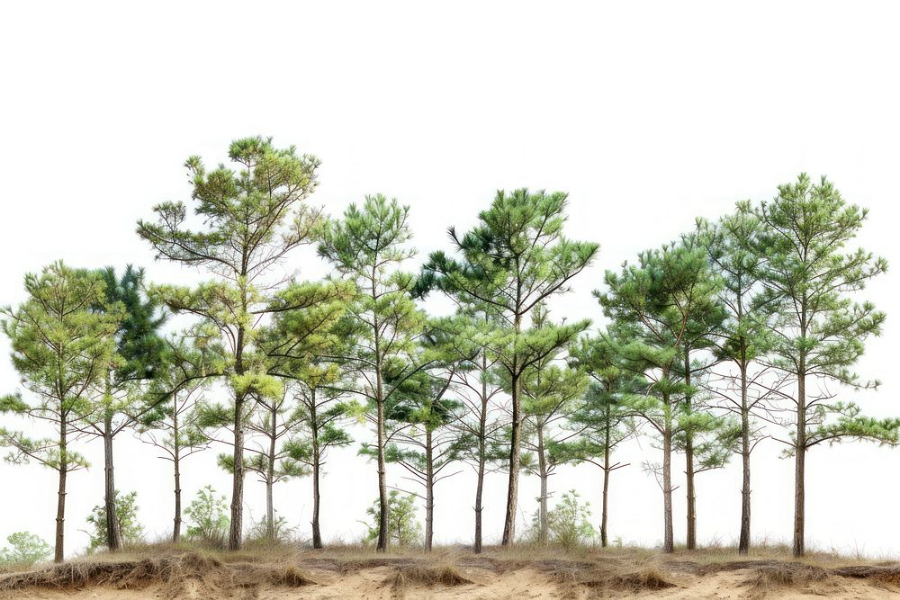 Pine forrest nature land landscape.
