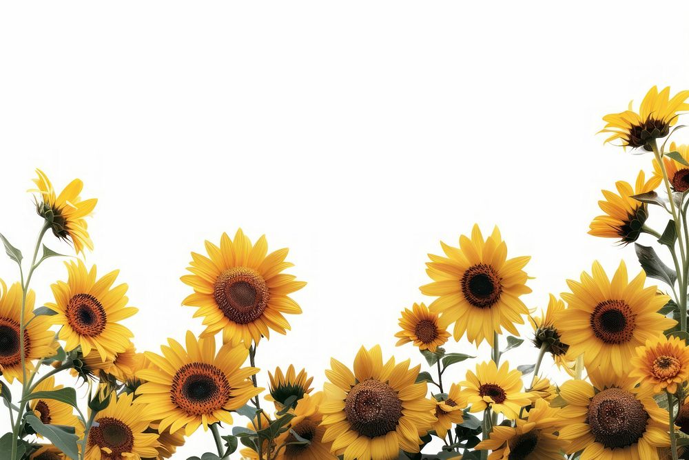Sunflower field backgrounds outdoors nature.