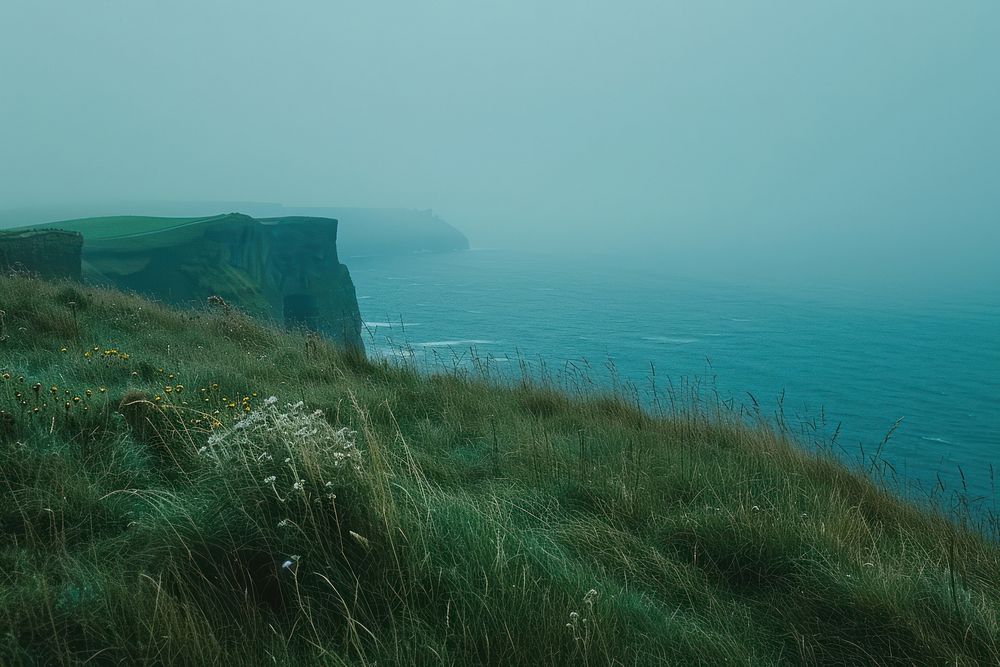 Cliffs of moher cliff landscape outdoors.