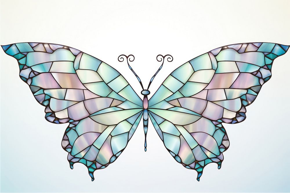 Mosaic a blank butterfly frame art accessories creativity.