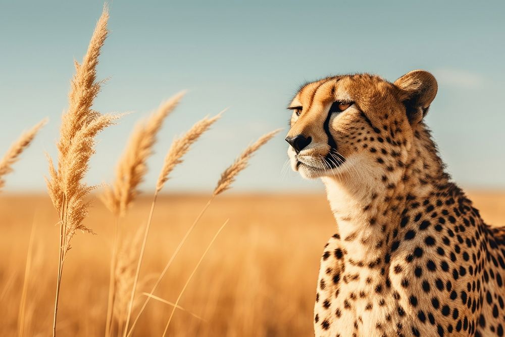 Cheetah wildlife savanna animal.