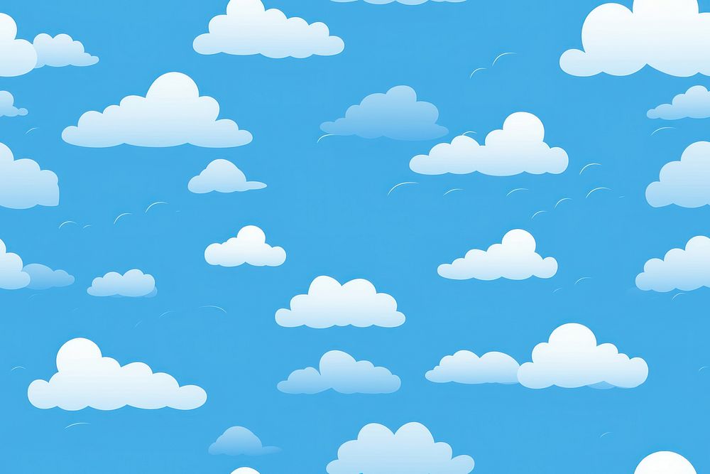 Minimalist Illustration of cloud pattern sky outdoors nature.