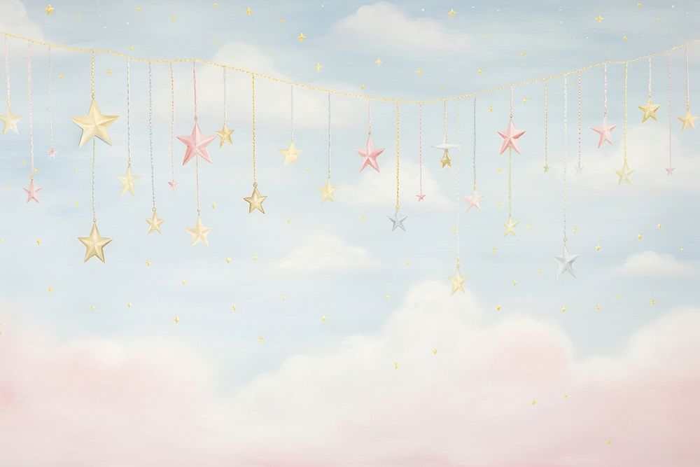Painting of stars backgrounds outdoors tranquility.