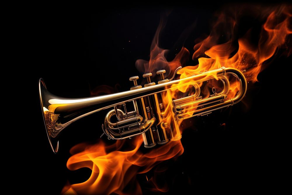 Trumpet fire flame horn.